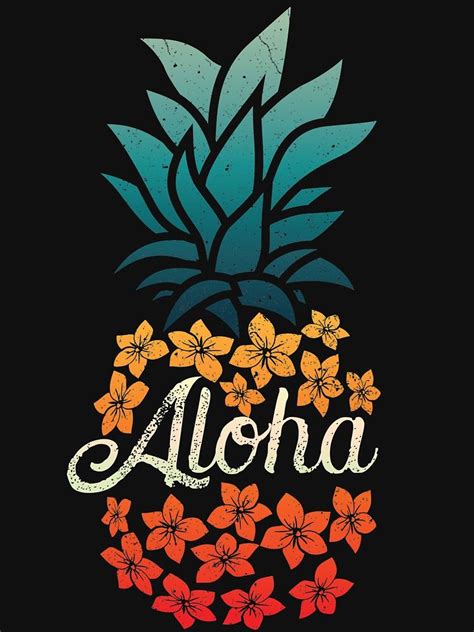 Pineapple Aloha Hawaii Hawaiian Summer T Shirt T Shirt By