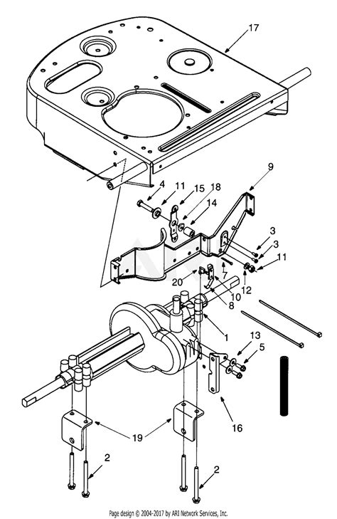 Mtd 13a 325 190 Yard Bug 1999 Parts Diagram For Transaxle Assembly