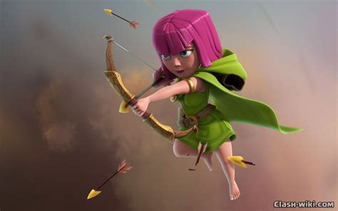 Grayscale Clash Of Clans Archer