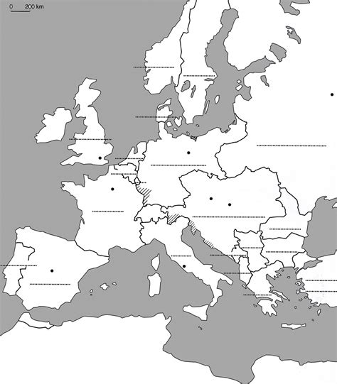 Carte Europe Cm1 À Compléter My Blog Tout Carte Europe Vierge À