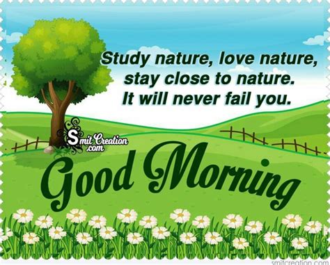 Good Morning Study Nature Love Nature
