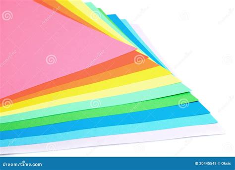 Various Color Paper Stock Photo Image Of Hoppy Isolated 20445548