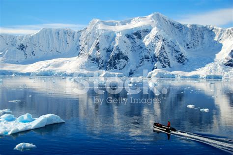 Small Boat In Antarctica Stock Photo Royalty Free Freeimages
