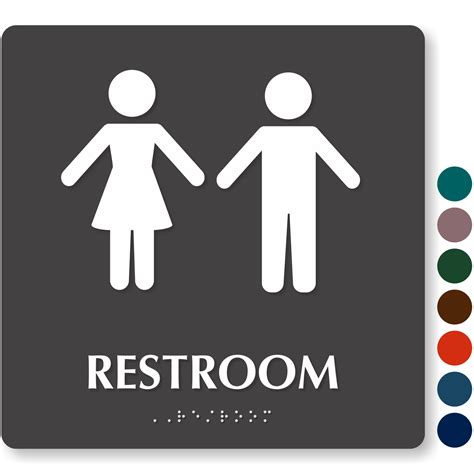 Unisex Restroom Signs Designer Unisex Bathroom Signs