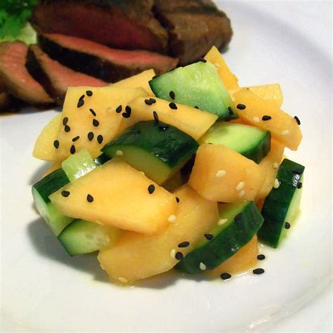 Cucumber And Cantaloupe Salad Recipe Allrecipes