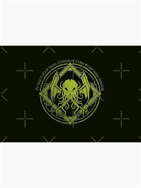 Cthulhu Lovecraft Chant Design Mask By Zachholmbergart Redbubble