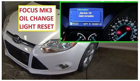 ford focus reset after battery change