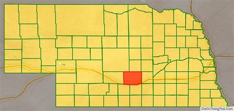 Buffalo County Location Map In Nebraska State Nebraska Lincoln Buffalo