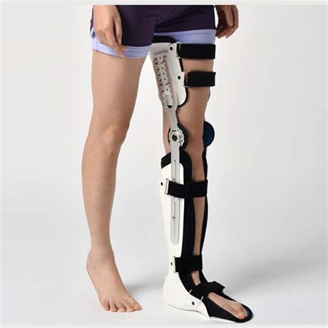Yc° Knee Brace Knee Ankle Foot Orthosis Kafo Brace Fixed Stiff Thigh