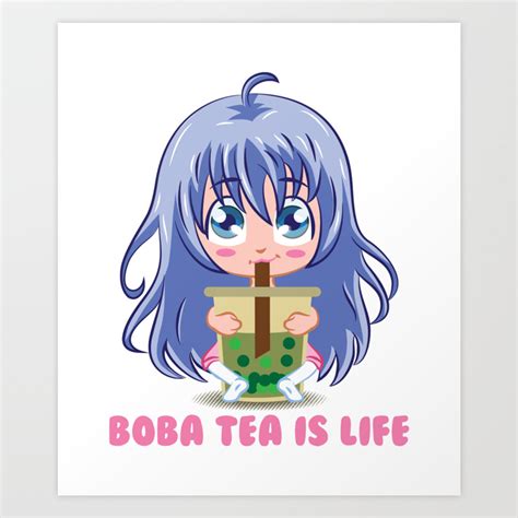 Cute Anime Girl Drinking Boba Wallpapers Wallpaper Cave