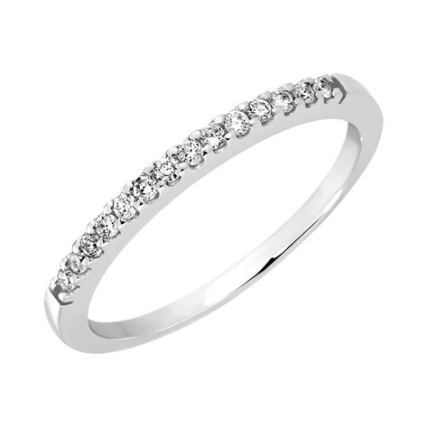 Whether you want an understated approach to. Wedding Band with Diamonds in 14kt White Gold