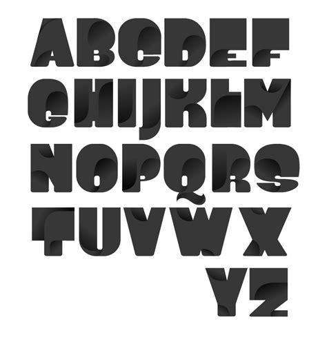 16 Cool Bold Font Alphabet Images Cool Bold Letter Fonts Cool Font