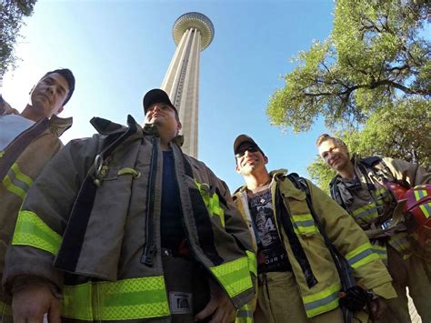Its Their Turn Area Firefighters Climb Tower Of The Americas In