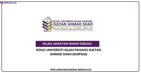 Dean (faculty of business and management science) at kolej universiti islam perlis. Kolej Universiti Islam Pahang Sułtan Ahmad Shah (KUIPSAS ...
