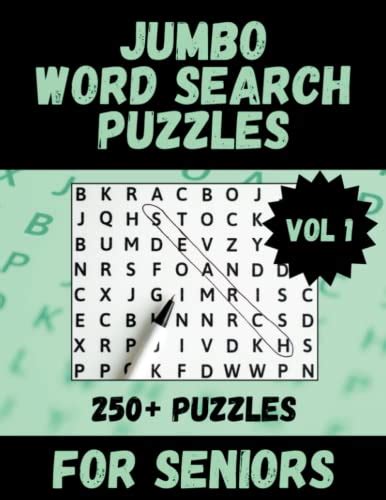 Jumbo Word Search Puzzles For Seniors Word Searches For Elderly Adults