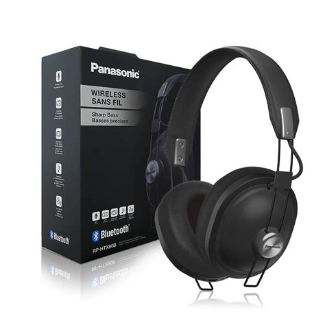 Panasonic Rp Htx80b Headphone Wireless Bluetooth 40mm Dynamic Drivers