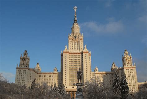 Main Building Of The Lomonosov Moscow State University Source