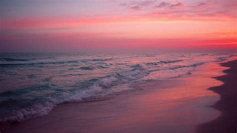 Pink Beach Sunset Wallpaper (72+ images)
