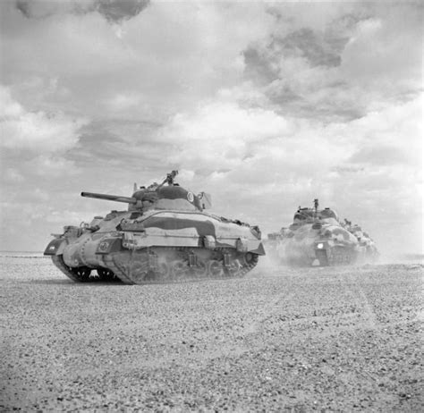 British Army North Africa 1940 1943 E 18380 Sherman Ii Tanks Of The