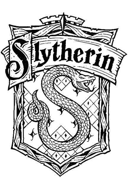 Slytherin Logo In 2019 Harry Potter Coloring Pages Harry