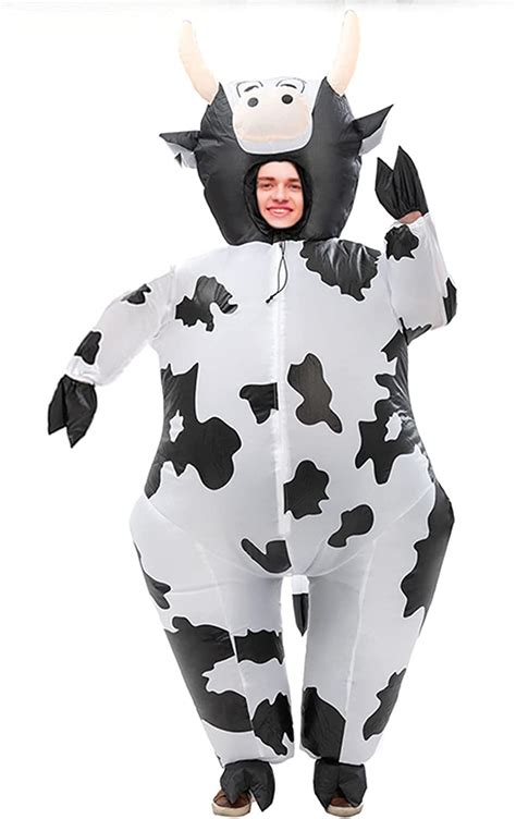 Cow Inflatable Costume Adult Toddler Cow Costume Blow Up Funny Costumes