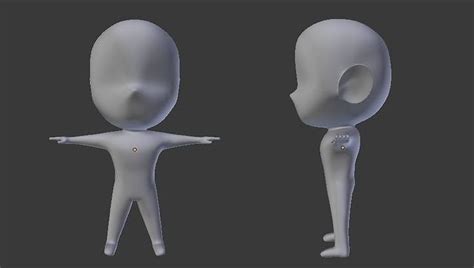 Chibi Base Character Model Rigged 3d Model Animated Rigged Cgtrader