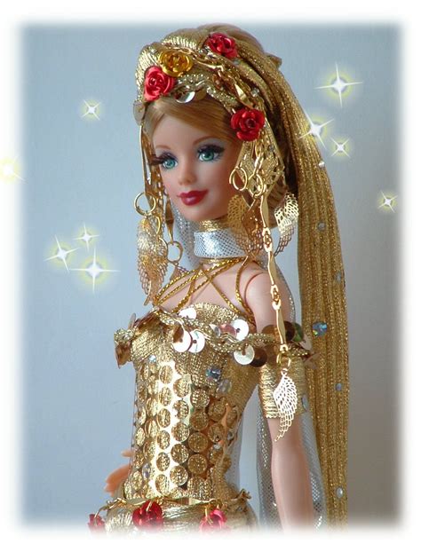 Ooak Barbie Golden Goddess By Dollocity Vestidos Frisure Figurer Fantasy
