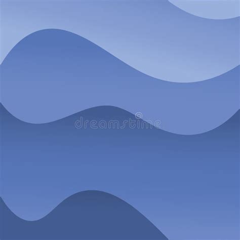 Fondo Azul Abstracto Con Vector De Líneas Onduladas Ilustración Del