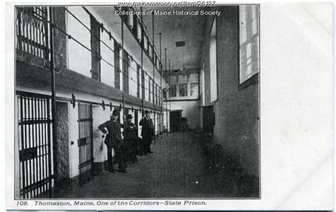 Corridor Maine State Prison Thomaston Ca 1915 Maine Memory Network