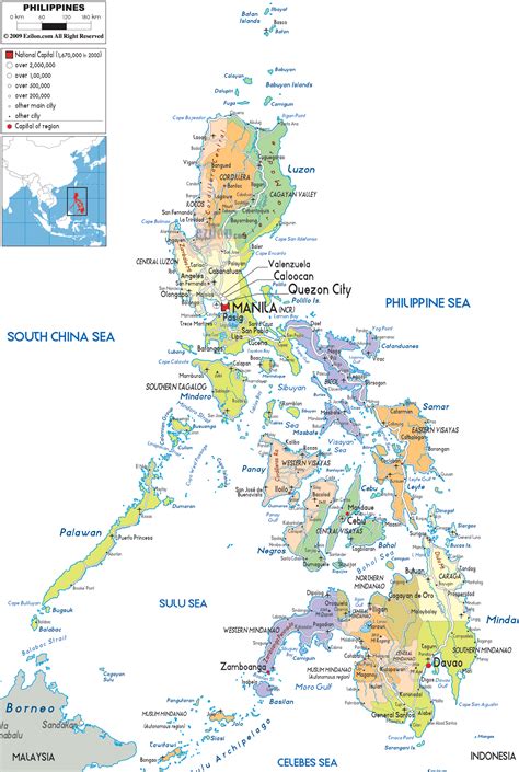 Political Map Of Philippines Ezilon Maps