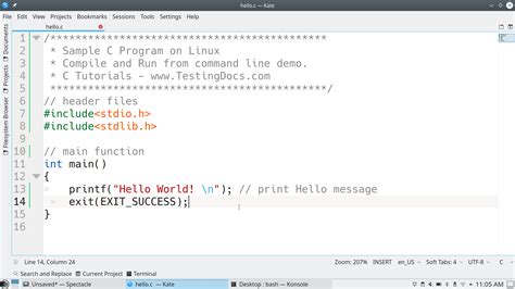 Compile And Run A C Program On Linux