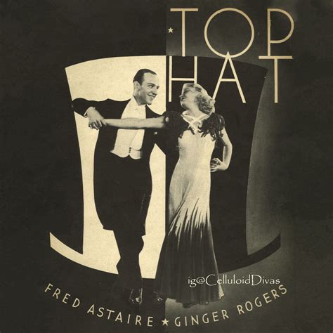 Fred Astaire And Ginger Rogers In A Publicity Poster For Top Hat