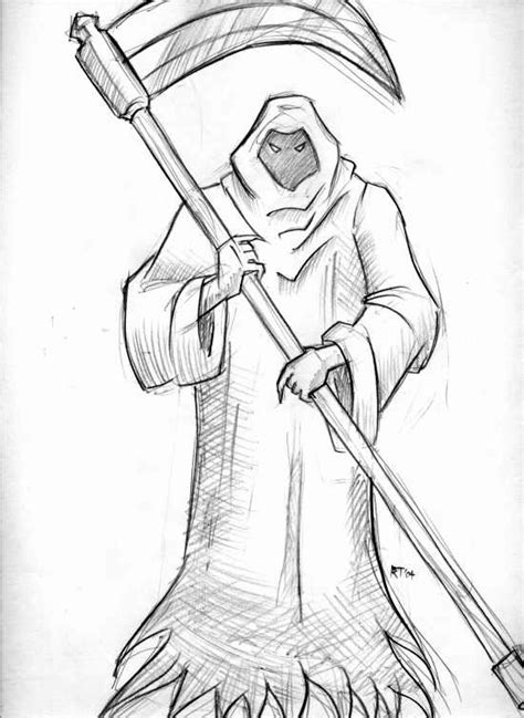 Simple Grim Reaper Drawing At Getdrawings Free Download