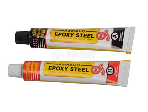 Two Cоmponent Adhesive Asmaco Epoxy Steel 57 G Vikiwat
