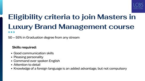 Ppt Masters In Luxury Brand Management In India Powerpoint
