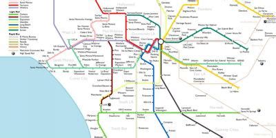 Karten usa mit straßenkarte und bevölkerungsdichte bundesstaaten. LA offentlig transport kart - LA kollektivtransport kart ...