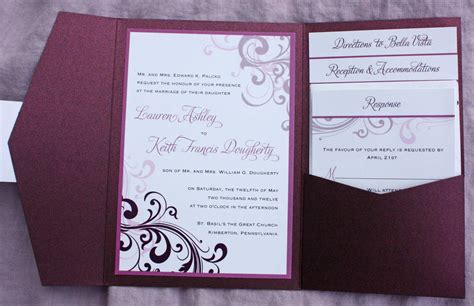 Two Fold Wedding Invitation Template Cards Design Templates