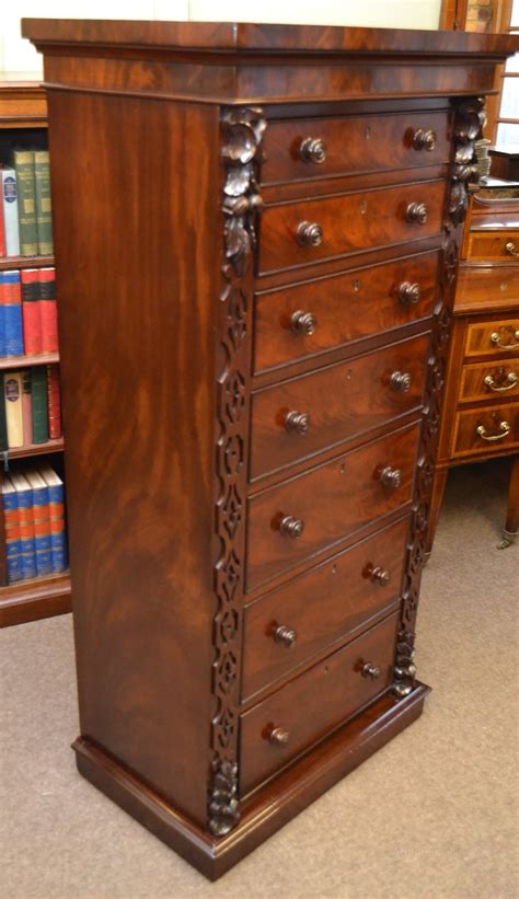 Shagreen embossed tall chest options. Tall Mahogany Chest Of Drawers C1870 - Antiques Atlas