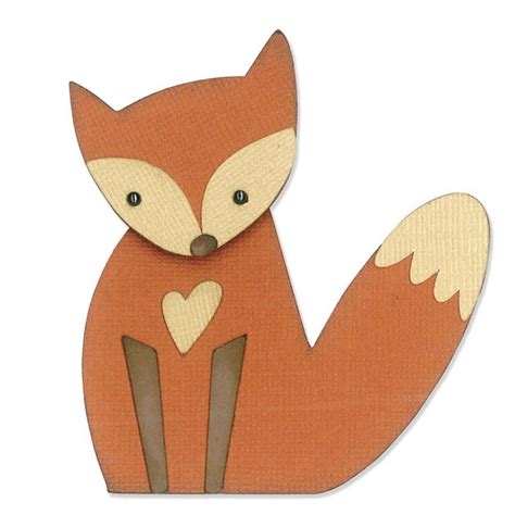 Als liebesvolles und kluges fabelwesen kommt es sehr häufig. Sizzix Thinlits 659907 "Fox" süßer sitzender Fuchs für ...