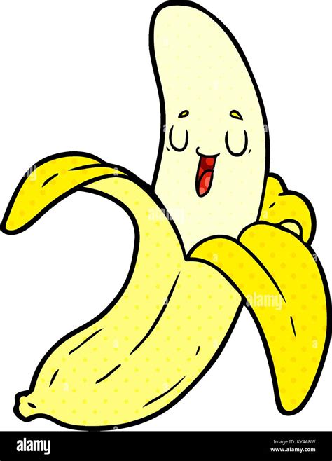 Plátano De Dibujos Animados Imagen Vector De Stock Alamy