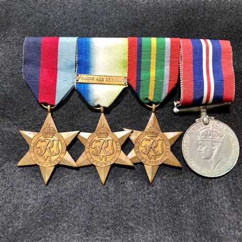 Medals And Badges Ww2 Pacific Star Medal Group