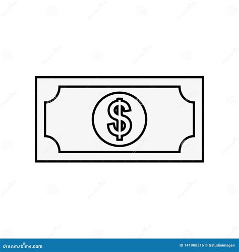 Money Dollar Banknote Cash Isolated Stock Vector Illustration Of