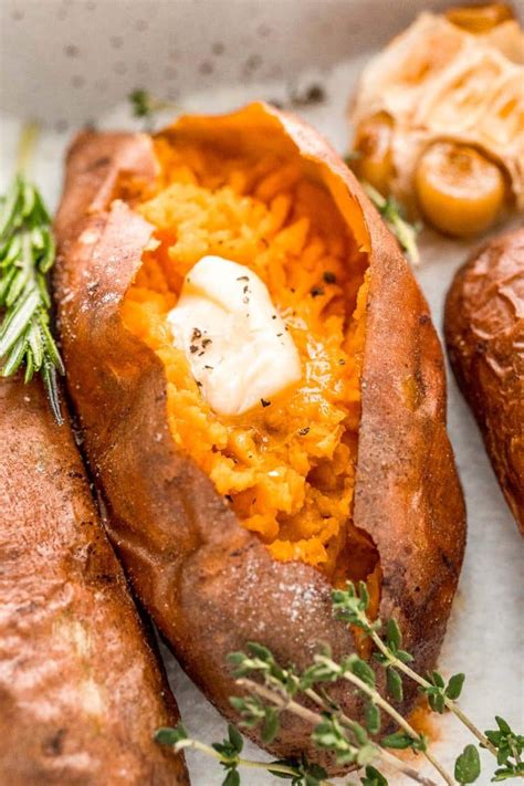 Salt Baked Sweet Potatoes Recipe Sugar And Soul