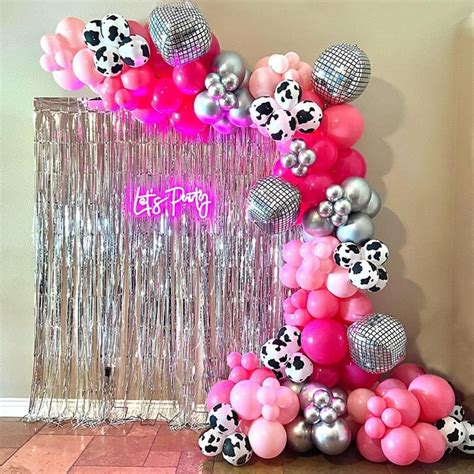 Lets Go Girls Balloon Garland Kit Last Rodeo Bachelorette Party Brides Last Ride Disco