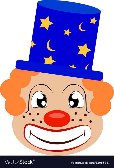 funny cute clown royalty free vector image vectorstock