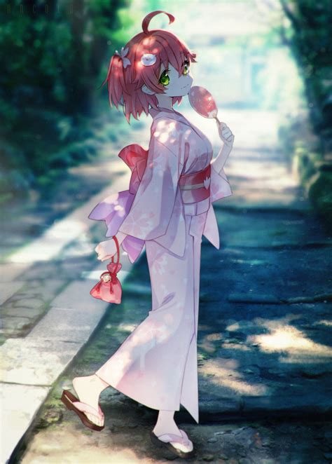 Wallpaper Anime Girls Hololive Sakura Miko Long Hair Pink Hair