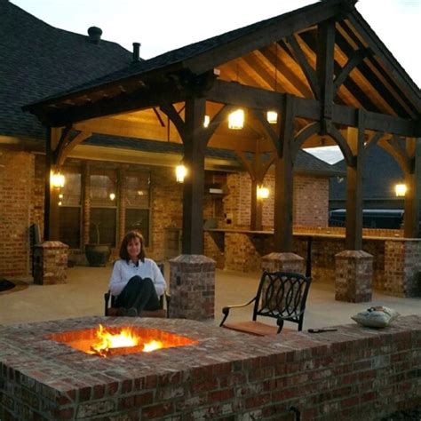 Covered Back Porch With Fireplace — Randolph Indoor And Outdoor Design