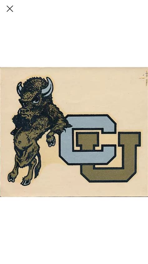 Colorado Buffaloes Vintage Logo Vintage Sports Baseball Art