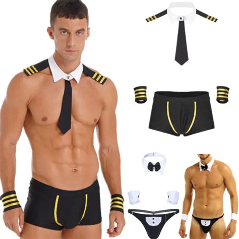 MENS SEXY SAILOR Captain Costume Set Lingerie Uniform Carnival Festival Costumes PicClick