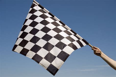Checkered Flag Win Winning Stock Photo Image Of Competition